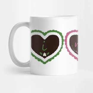 I Mog Di - German Gingerbread Hearts Mug